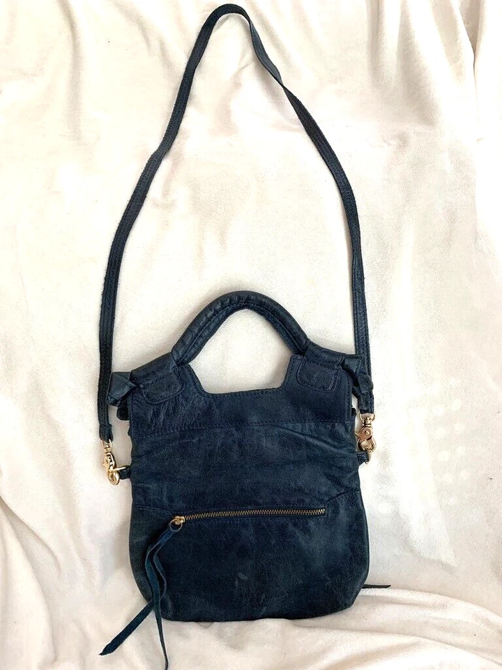 Foley + Corinna Mujer Disco City Mini Bolso de Mano Cartera Azul Envejecido Bandolera Foto 2 de 4
