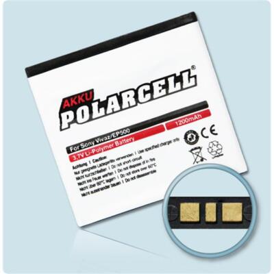 PolarCell Akku für EP500 - Sony Ericsson Live mit Walkman Vivaz Pro U8i 1200mAh