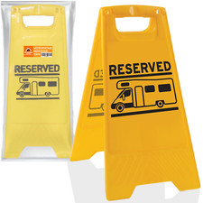 Xtremeauto Motorhome / Camper Pitch Reserved Sign A Board Sign Keep Pitch Safe