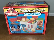 Vintage Play Doh Make A Meal Chefs Oven Rare 1988 Kenner No 21750 Retro Toys 