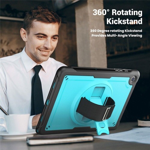 Tablet Case Shockproof Rotating Stand Cover Strap For Samsung Galaxy Tab A9 A9+ - Picture 61 of 93