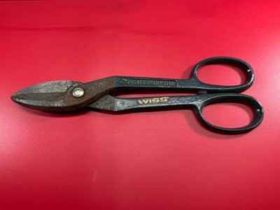 Wiss 10 Metal Cutting Snips, 11.5'' VINTAGE - rusty, display model
