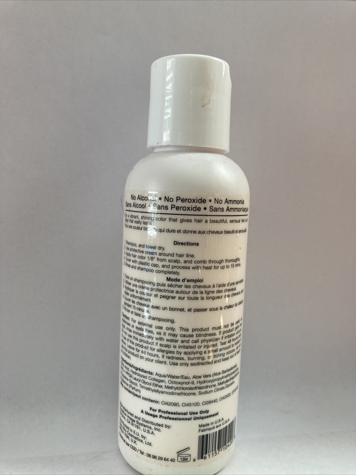 1 Adore by Creative Image Semi Permanent Hair Color 4FL OZ  # 112 INDIGO BLUE.