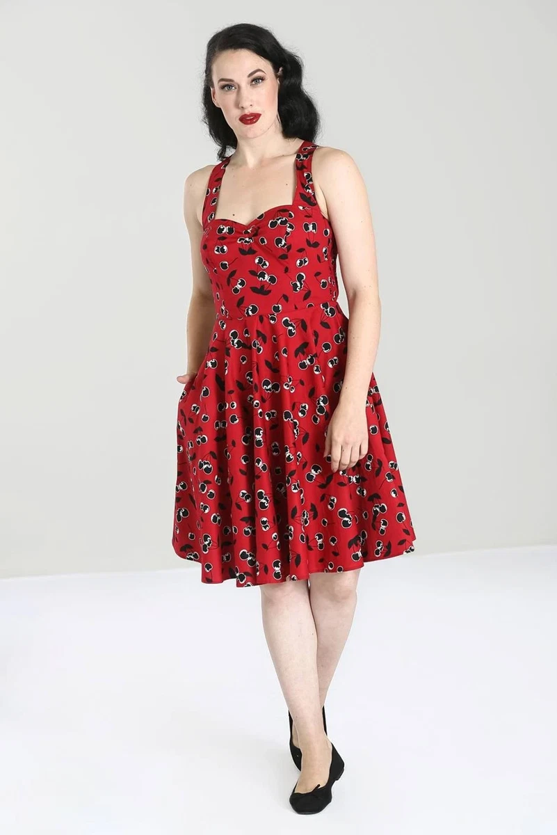 Hell bunny red polka dot best sale dress