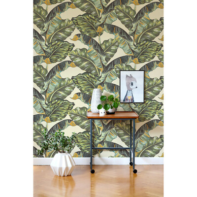 Tropical Palm Leaves Exotic Vector Illustration Non-woven wallpaper wall mural