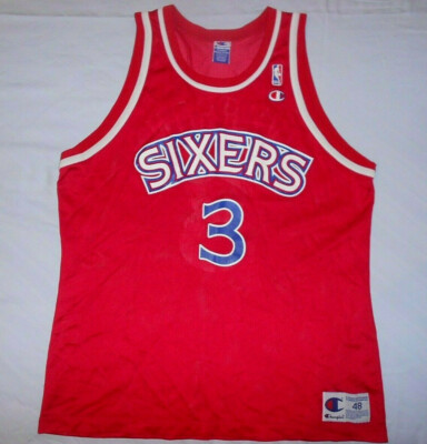 iverson jersey sixers rookie red