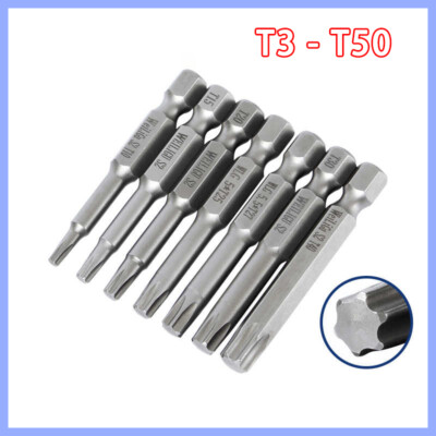T3-T50 Magnetisch Torx Bit Set Schraubendreher Torx Bitsätze 50mm - 150mm Lang