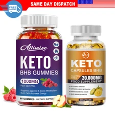 Keto Gummies Ketone Advanced Weight Loss Fat Burner Dietary Supplement Men Women