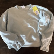 All in Motion Kids Sweatshirt Solid Blue Size M 8 , NWT