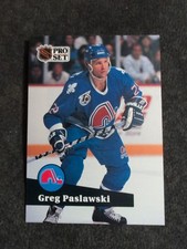 1991-92 Pro Set French Greg Paslawski Quebec Nordiques #469 Hockey Card
