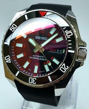 Bloodmoon SAMURAI DIVERS WATCH SEIKO NH36 AUTOMATIC Red SAPPHIRE CERAMIC