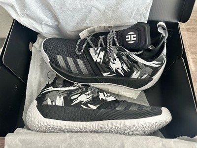 Adidas Men 10.5 Black White AH2217 Harden Vol.2 II Traffic Jam James Harden
