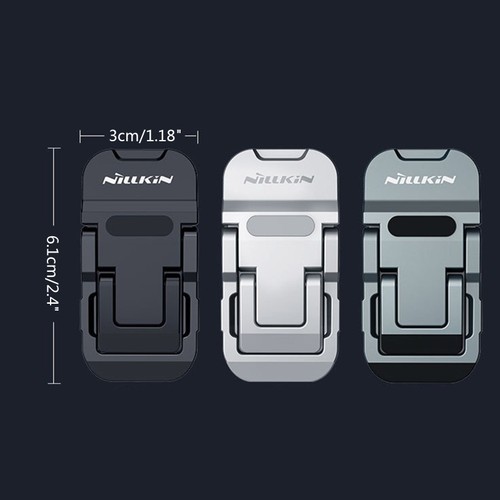 2Pcs Mini Invisible Laptop Holder Desktop Cooling Stand Foldable Feets Universal - Photo 8/11