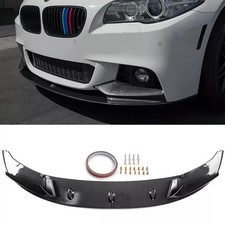 For 11 - 16 Bmw F10 535i 528i 550i M Sport Carbon Fiber Front Bumper Spoiler Lip