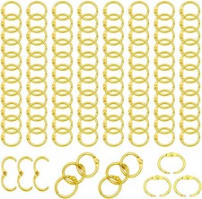 Loose Leaf Binder Rings Inner Dia: 0.65 inch Metal Golden Book Binder