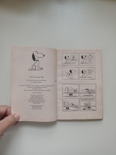 Snoopy Peanuts Hardcover Book By Charles M. Schulz Published In 1958 Vintage - Picture 10 of 21