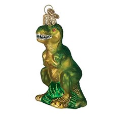 Old World Christmas T Rex Dinosaur Glass Tree Ornament Decoration 12368 FREE BOX