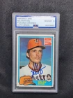 1981 Topps Coke Team Set Nolan Ryan Blue Ink On-Card Auto PSA 10