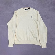 Chaps Knitted Jumper Pullover Knit Sweater With Embroidered Logo Men's Xl