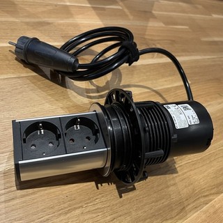 Versenkbare Tischsteckdose Bachmann Elevator 2 fach Gebraucht Wie Neu