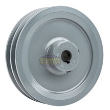 5.25" Cast Iron Pulley for 5/8" Shaft 2 Groove V Style A Belt 4L 2AK54