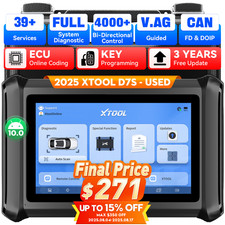 XTOOL USED D7S OBD2 Auto Bidirectional All Sy...