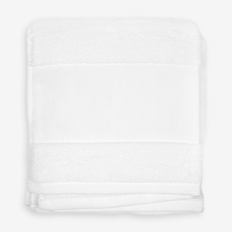 Serviette de toilette 50x100 cm DMC blanche pour rituel spa maison