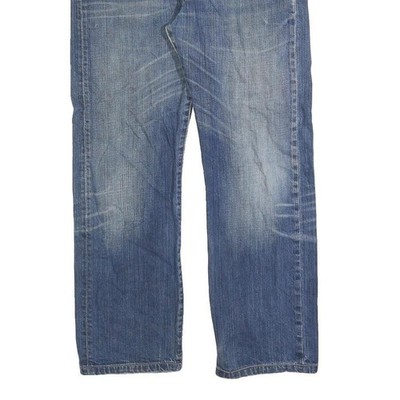 LEVI'S 501 Mens Denim Blue Regular Straight Cotton Blend W33 L28