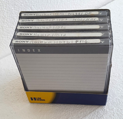 Sony MO Magneto-Optical Disketten 128MB 3,5''  Set 5 Stück