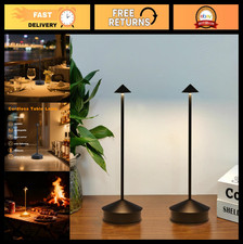 2 Pack Rechargeable Cordless Table Lamps - Waterproof LED Touch Lamps for Patio