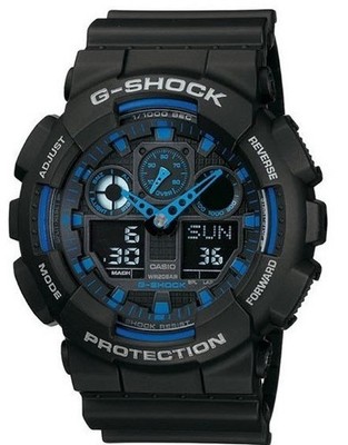 Casio Uhr G-Shock GA-100-1A2ER Black/Blue