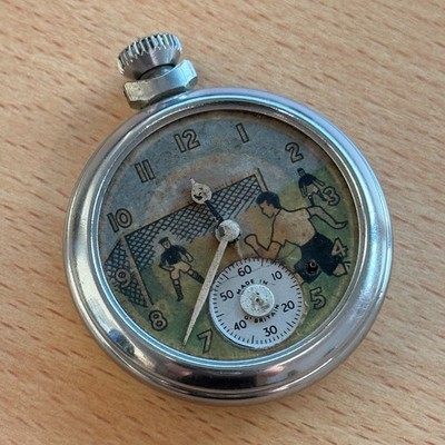 Ingersoll Fußball Taschenuhr - Automation - Made in Great Britain zum Reparieren