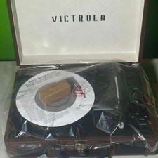 Victrola Journey Plus Suitcase Record Player With Bluetooth Streaming Brown