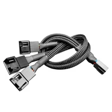 4 Pin 1 to 3 Way Cooling Fan Water Cooler PWM Splitter Adapter Power Cable Hub