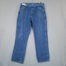 Dickies Men's Blue Carpenter Jeans W36 L32 Denim Work Utility