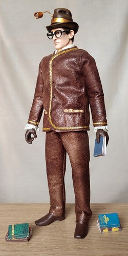 Modellino BOOKWORM scala 1:6 personalizzato sciolto Batman 1966 OOAK Roddy McDowall - Foto 2 di 4