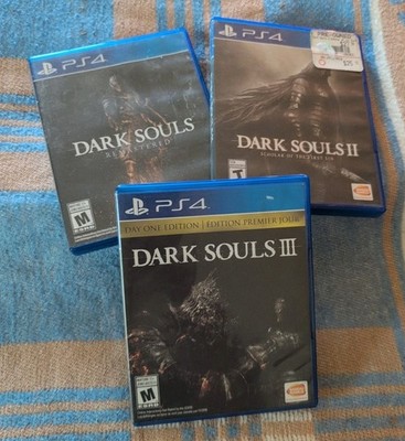 Dark Souls Trilogy Bundle  (1, 2 and 3) - PlayStation 4/PS4 DS3 Has Manual