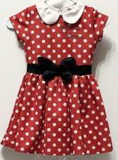 Authentic Disney Minnie Mouse Girls' Costume Dress, Size Child Small