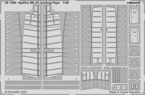 Eduard 481090 1/48 Spitfire Mk.XII Landing Flaps for Airfix