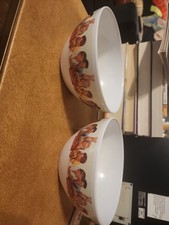 Vintage Coca-Cola Beach Scene Melamine Cereal Bowls Lot Of 2