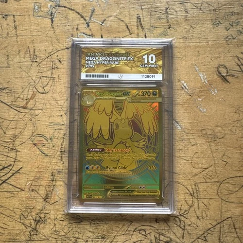 Pokémon TCG Mega Dragonite Ex Mega Hyper Rare 295/217 - Ace 10 Gem Mint