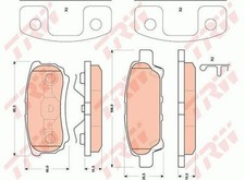 TRW Plaquettes de frein Arrière pour JEEP COMPASS (MK49) Plaquettes de freins
