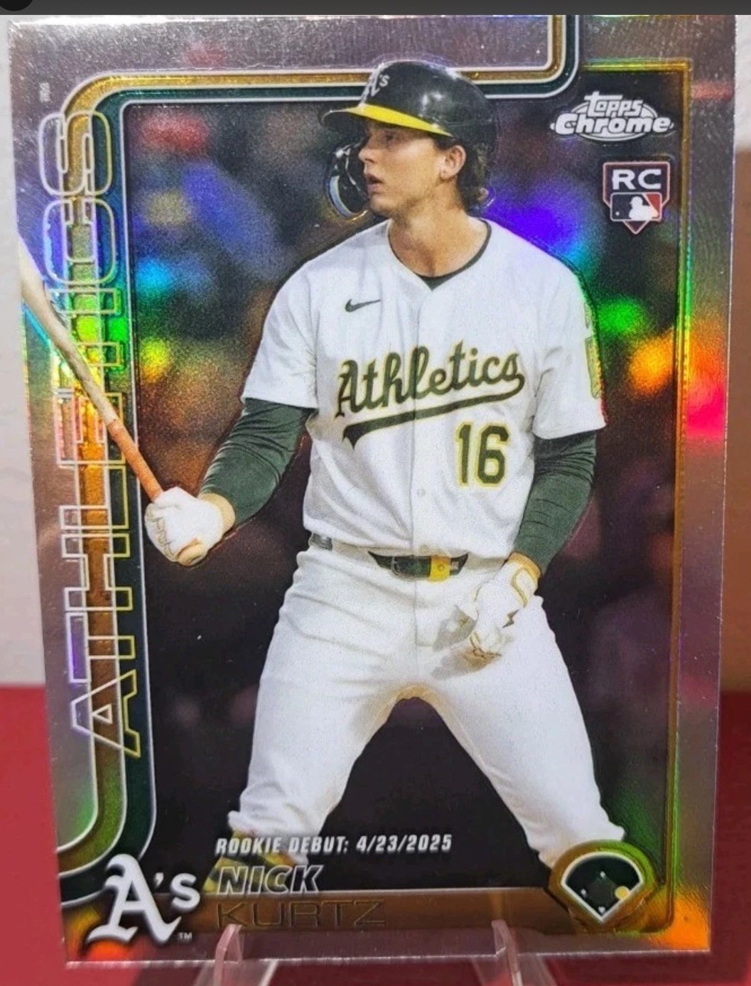 Nick Kurtz Refractor 2025 Topps Chrome Update #USC180 (RC)  Athletics