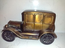 NORFOLK First National Bank Metal Vintage Banthrico Old Car Bank No Key