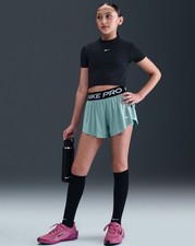 Nike Pro Dri-Fit Big Girls Training Shorts Size S 8-10 yrs Brand New   