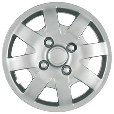 New Set Of 4 14 Inch Silver 8 Spoke Aftermarket Wheel Covers