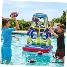 Inflatable Football Toss Pool Games Set, Football Target for Kids Age 8-12,