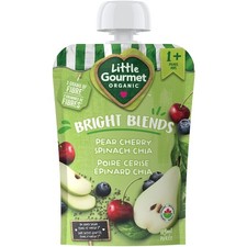 2-Pack Baby Gourmet Organic Bright Blends Pear Cherry Spinach Chia
