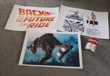UNIVERSAL STUDIOS BACK TO THE FUTURE THE RIDE RARE LARGE CONCEPT ART COPIES