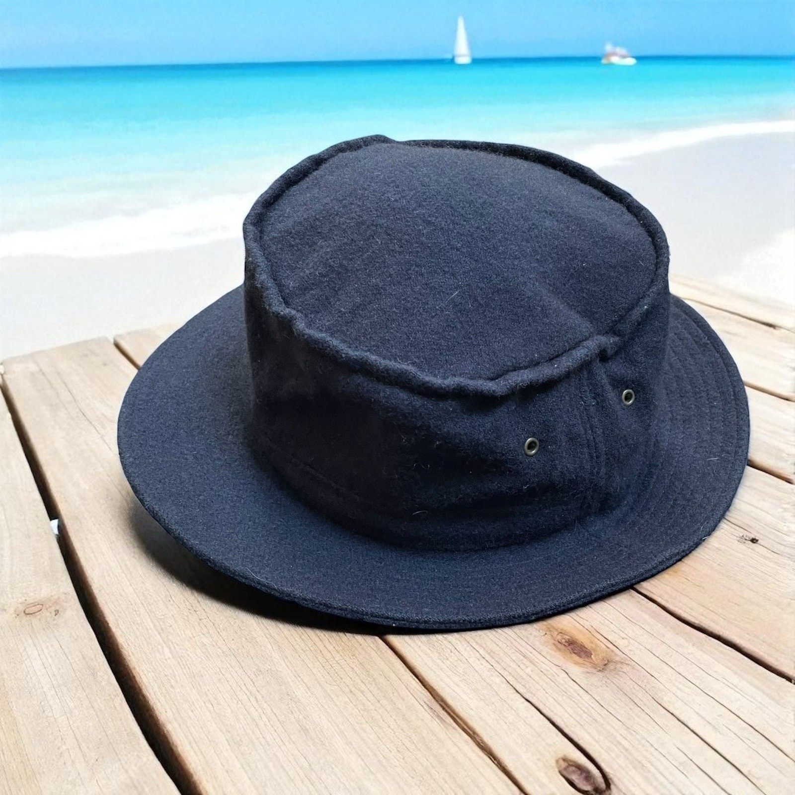 American Eagle Performance Bucket Hat Gray Wool C… - image 15